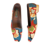 Ladies Kilim Slippers EU39 / UK6 Kilim Slippers/Trainers Bright Blue 