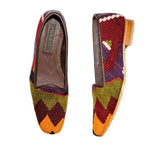Ladies Kilim Slippers EU39 / UK6 Kilim Slippers/Trainers Forest Green 