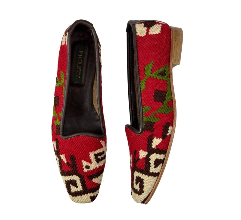 Ladies Kilim Slippers EU40 / UK7 Kilim Slippers/Trainers Bright Red 