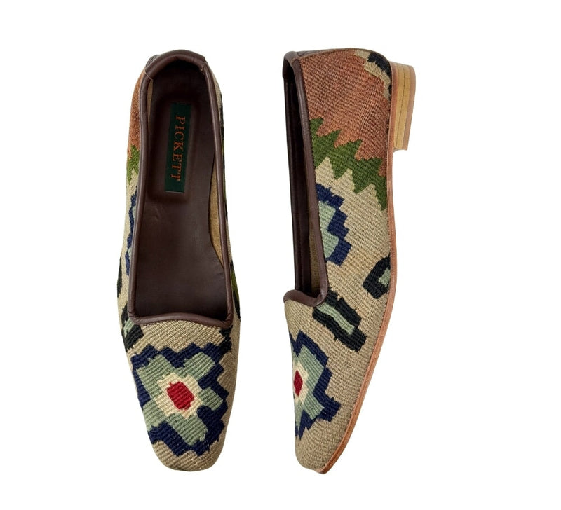 Ladies Kilim Slippers EU40 / UK7 Kilim Slippers/Trainers Sage 