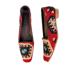 Ladies Kilim Slippers EU41 / UK8 Kilim Slippers/Trainers Bright Red 