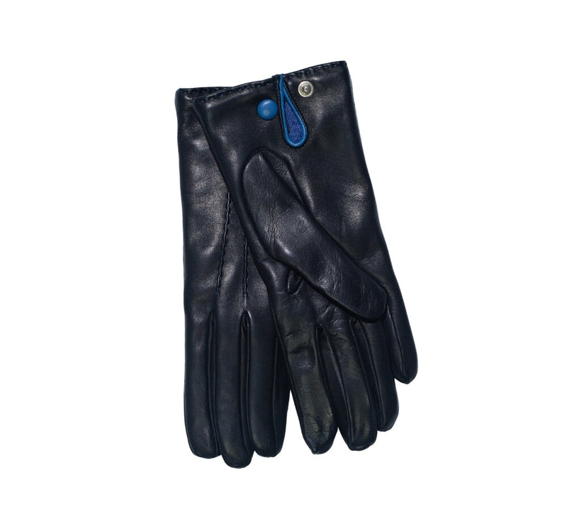 Ladies Leather Gloves With Cashmere, Wool & Silk Blend Lining Gloves Black 6.5 