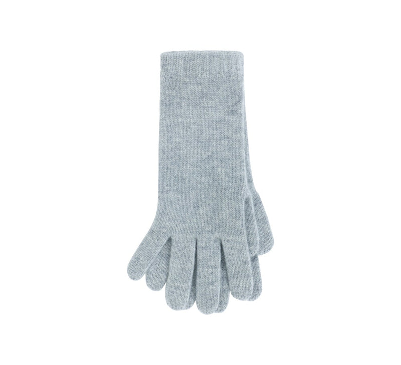 Ladies Long Cashmere Gloves Textiles Light Grey 