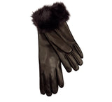 Ladies Plain Fur Lined Gloves Gloves 