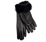 Ladies Plain Fur Lined Gloves Gloves 