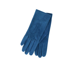 Ladies Suede Cashmere Lined Gloves Gloves Teal 6.5 