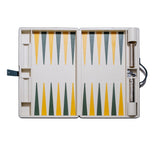 Large Backgammon Set Games Dark Green / Emerald / Yellow 