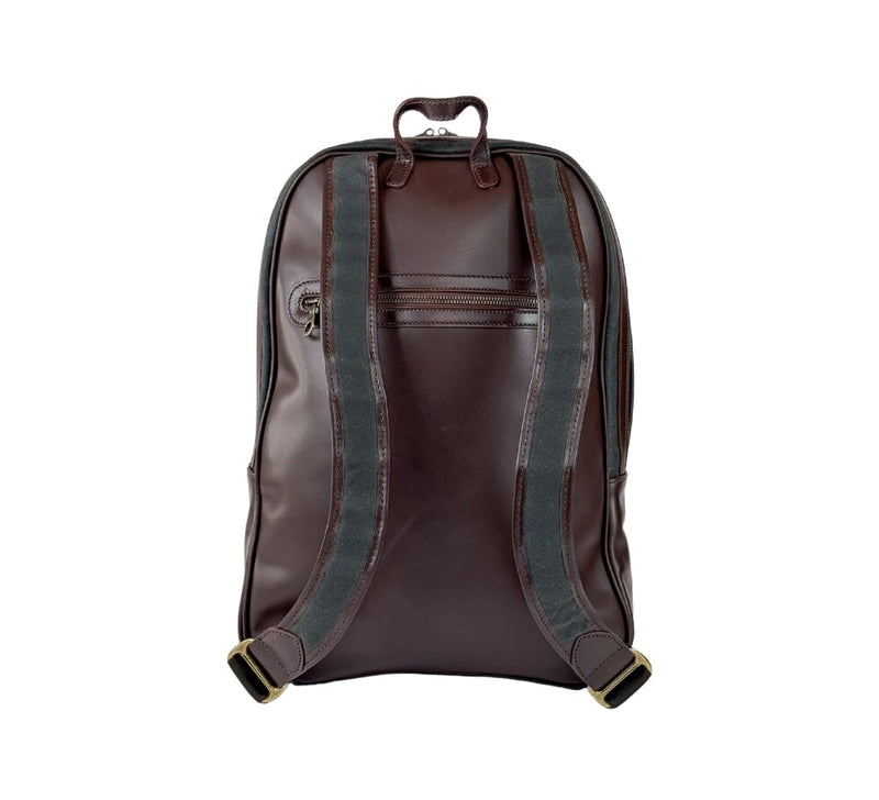 canvas leather backpack uk Large Classic Waxed Canvas Rucksack