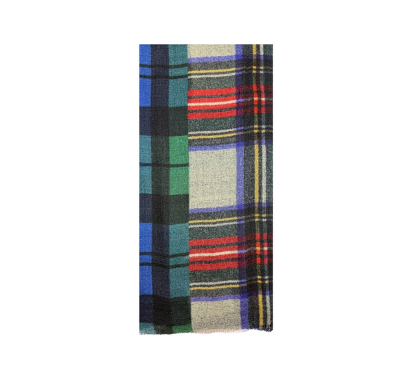 Lewis Stole Pashmina & Scarves Green / Grey 