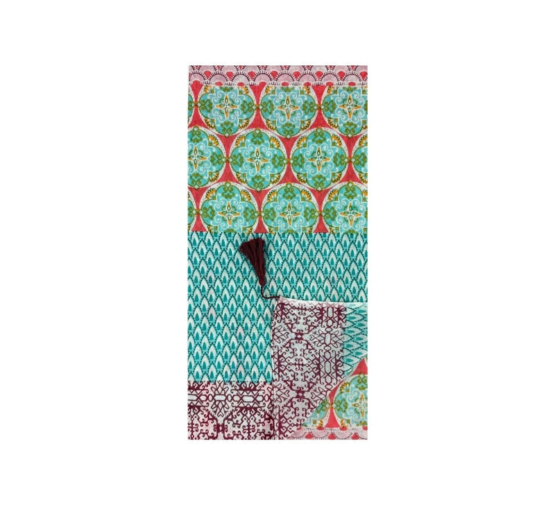 Linear Multi Pattern Shawl Pashmina & Scarves 