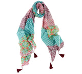 Linear Multi Pattern Shawl Pashmina & Scarves 