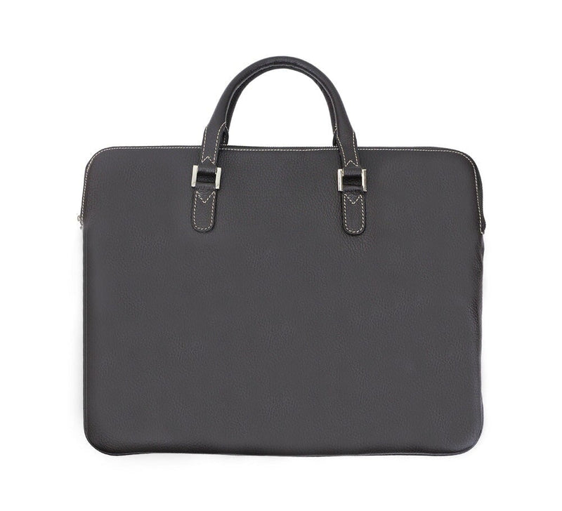 Maddox Slim Briefcase Folio Brown 