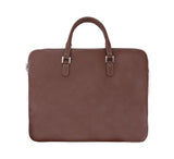 Maddox Slim Briefcase Folio Dark Tan 