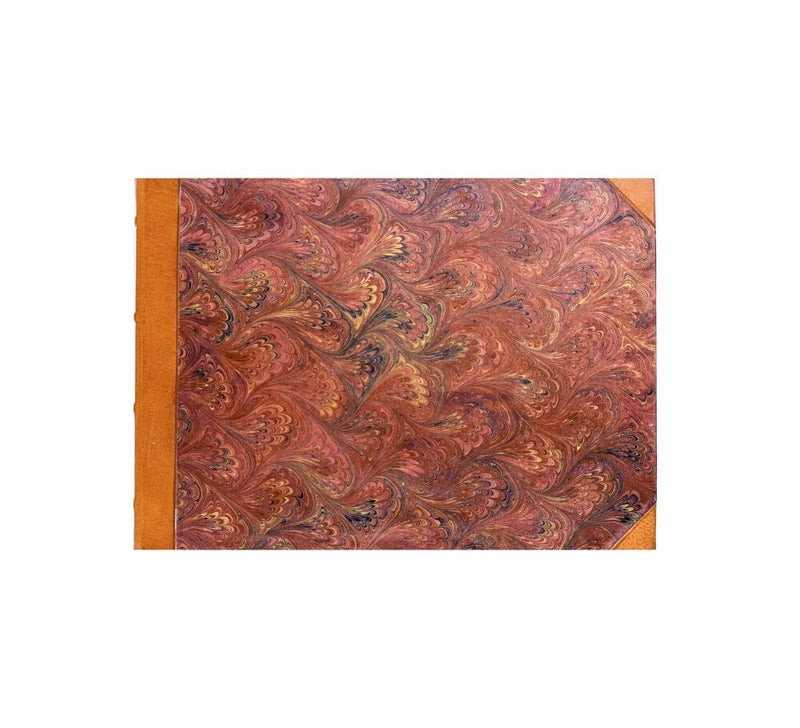 Marbled Paper Visitors Book Books & Journals Burgundy 