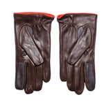 Men's Contrast Trim Touchscreen Cashmere Lined Gloves Gloves 