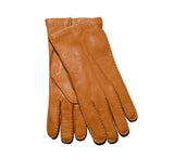 Men's Deerskin Cashmere Lined Gloves Gloves Tan 8 