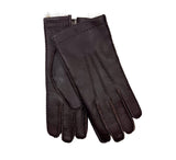 Men's Deerskin Fur Lined Gloves Gloves Dark Brown 8 