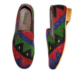 Men's Kilim Slippers EU44 / UK10 Kilim Slippers/Trainers Dark Green 