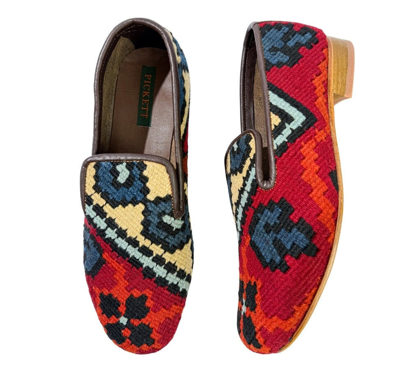 Men's Kilim Slippers EU44 / UK10 Kilim Slippers/Trainers Dark Red 