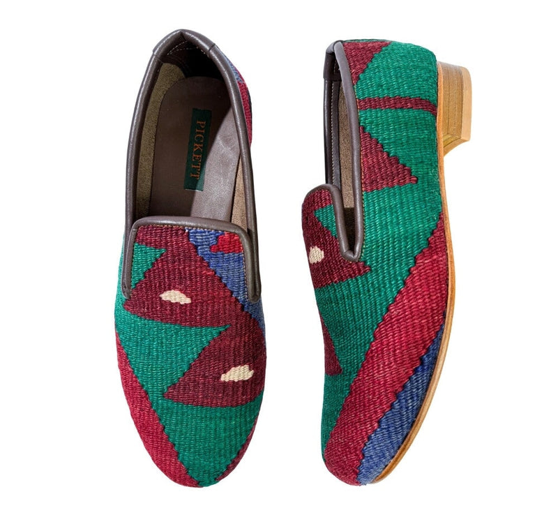 Men's Kilim Slippers EU44 / UK10 Kilim Slippers/Trainers Emerald 