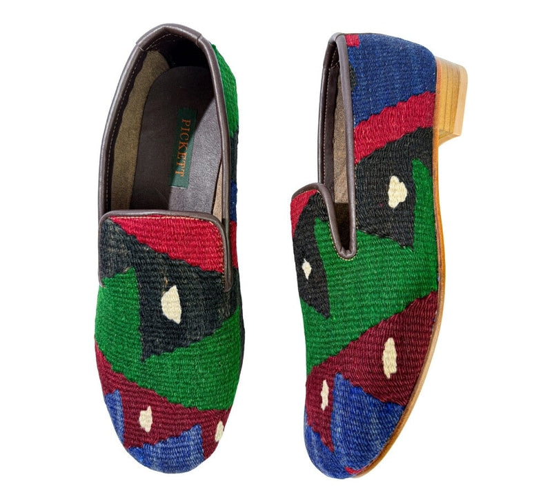 Men's Kilim Slippers EU45 / UK11 Kilim Slippers/Trainers Deep Green 
