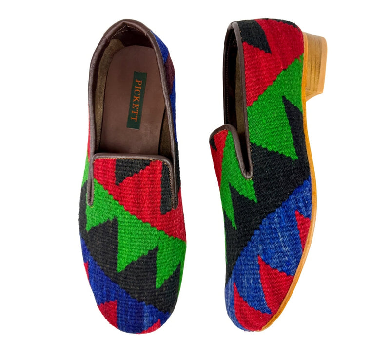 Men's Kilim Slippers EU45 / UK11 Kilim Slippers/Trainers Forest Green 