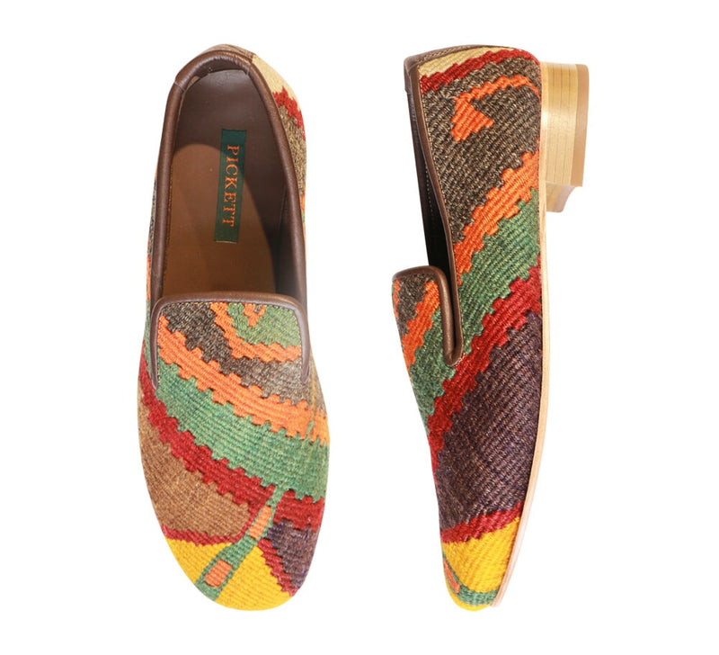 Men's Kilim Slippers EU45 / UK11 Kilim Slippers/Trainers Orange 