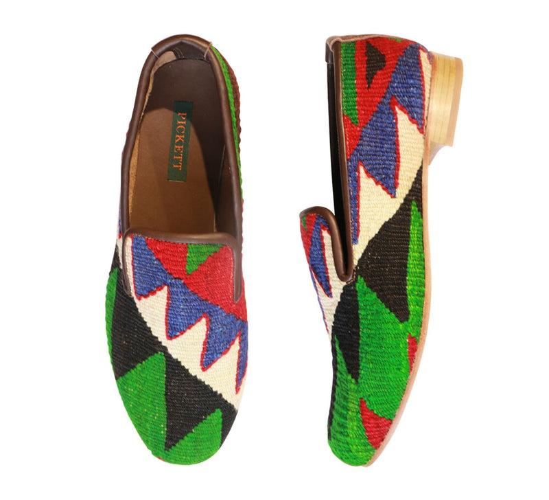 Men's Kilim Slippers EU47 / UK13 Kilim Slippers/Trainers Green 