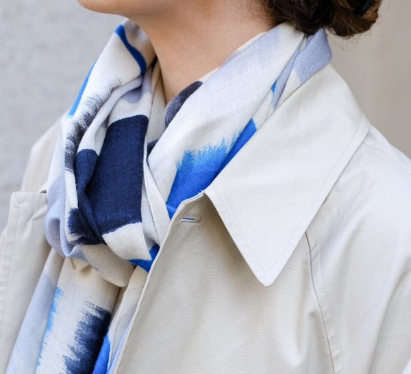 Modern Ikat Stole Pashmina & Scarves 