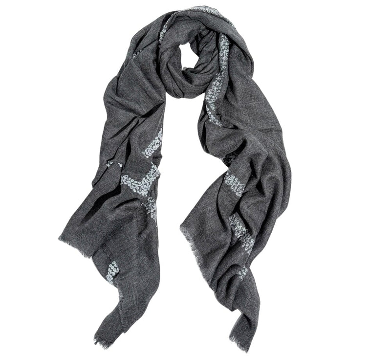 Moroccan Border Stole Pashmina & Scarves 