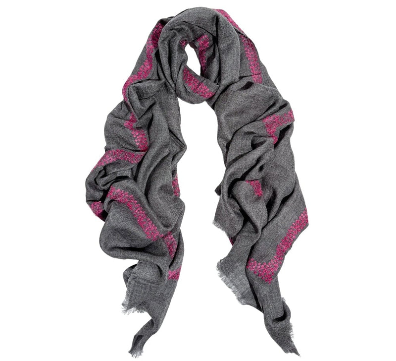 Moroccan Border Stole Pashmina & Scarves 