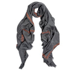 Moroccan Border Stole Pashmina & Scarves 