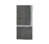 Moroccan Border Stole Pashmina & Scarves Pale Blue 