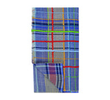 Multicoloured Plaid Shawl Pashmina & Scarves Royal Blue 
