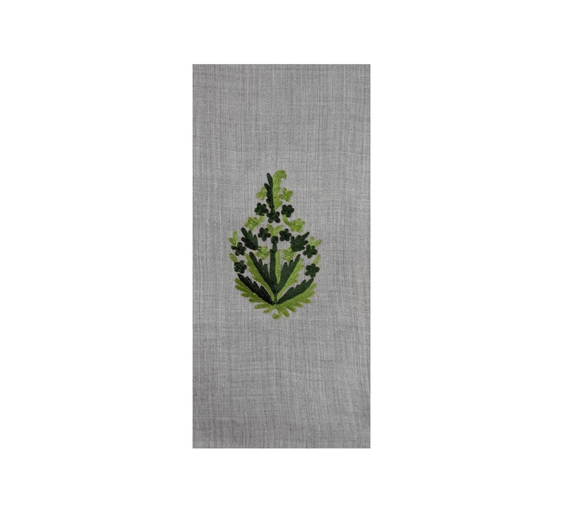 Nepalese Spruce Stole Pashmina & Scarves Fern Green 