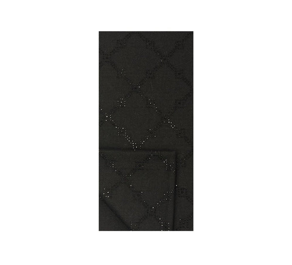 Nepalese Trellis Stole Pashmina & Scarves Black 