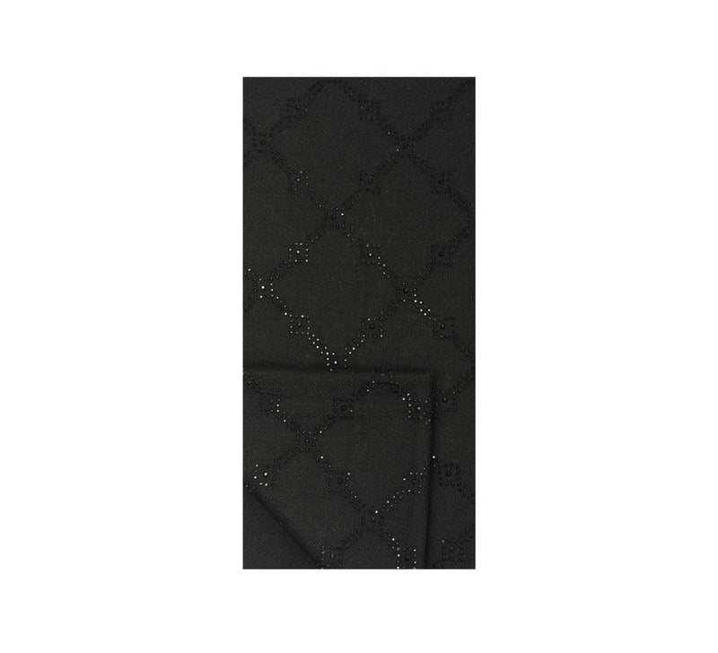 Nepalese Trellis Stole Pashmina & Scarves Black 
