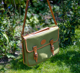 One Pocket Buckle Canvas Briefcase Briefcase 