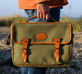 One Pocket Buckle Canvas Briefcase Briefcase 