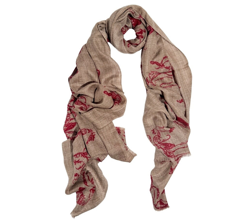 Owl Stole Pashmina & Scarves 