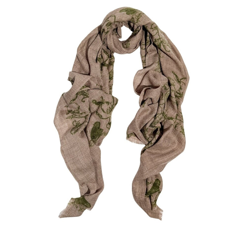 Owl Stole Pashmina & Scarves 