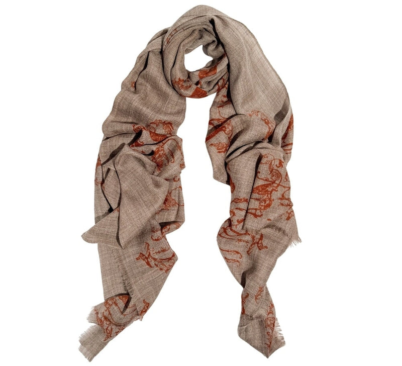 Owl Stole Pashmina & Scarves 