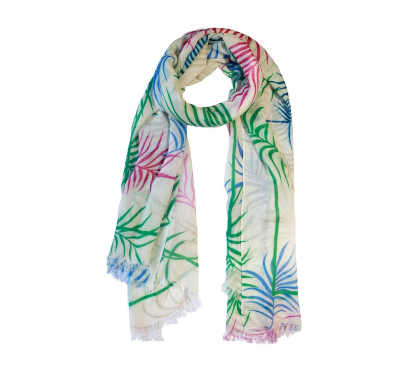 Palm Fronds Stole Pashmina & Scarves 