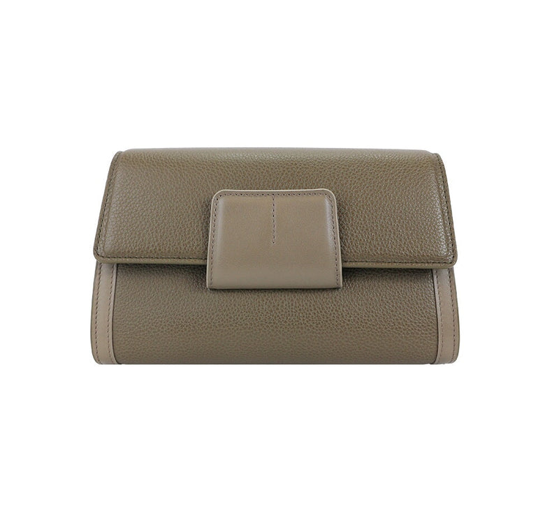 Palma Clutch Bag Handbags Taupe 