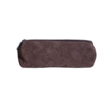 Pencil Case Small Leather Goods Brown Suede 