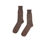 Plain Alpaca Socks Textiles Brown 