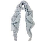 Plain Melange Stole Pashmina & Scarves Pale Blue 