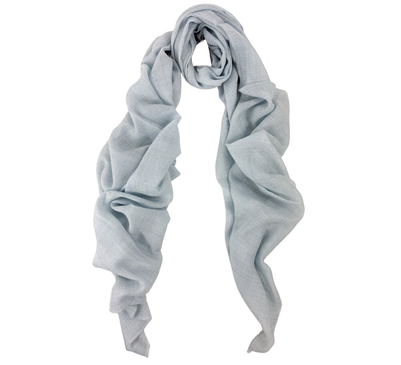 Plain Melange Stole Pashmina & Scarves Pale Blue 