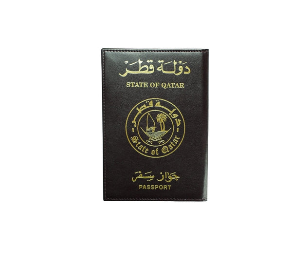 Qatar Passport Cover Travel Accessories Burgundy 