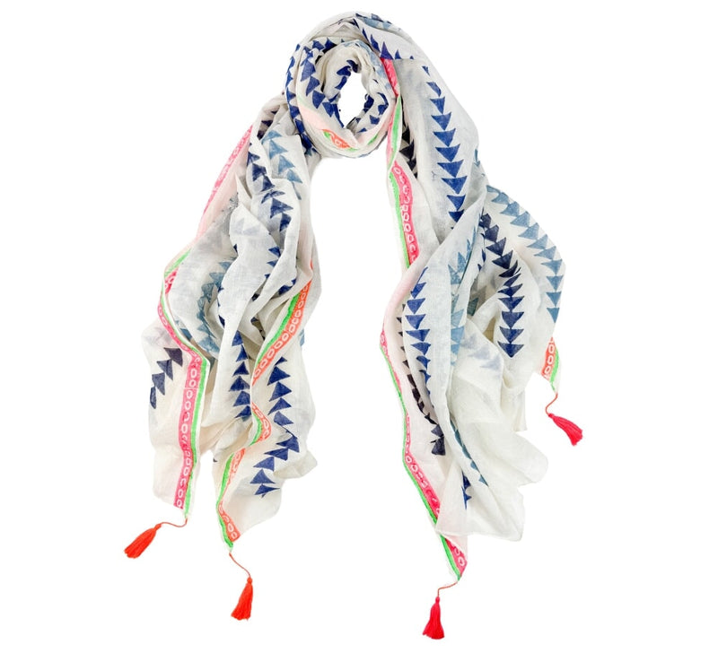 Red & Blue Arrows Shawl Pashmina & Scarves 